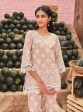 Mulmul Cotton Mia Beige Top With Mulmul Cotton Mia Beige Pant Supply