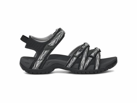 Teva Women TIRRA PALMS BLACK  WHITE For Cheap