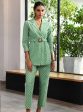 Mulmul Cotton Bergenia Green Top With Bergenia Green Pant Cheap