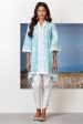 Mulmul Cotton Tiffany Turq Kurta Online Sale