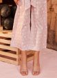 Mulmul Cotton Lara Dusty Pink Jacket With Waist Coat With Mulmul Cotton Lara Dusty Pink Pant For Sale