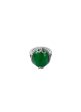 Diamond jadeite 18k white gold ring - Samuel Kung - Green Fashion