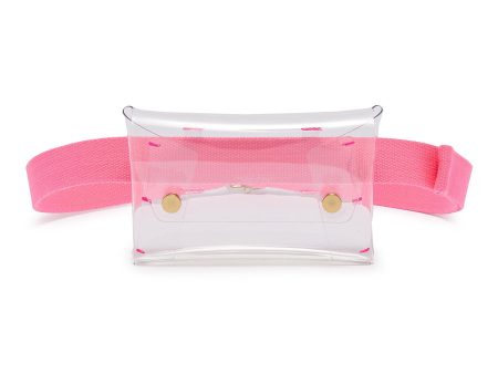 PVC pouch belt - Maison Boinet - Pink Sale