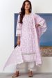 Mulmul Cotton Sonet Lilac Kurta Hot on Sale