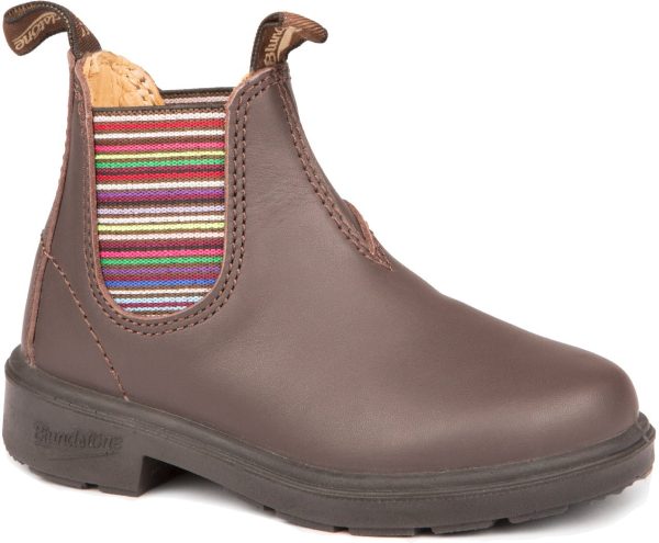 Blundstone 1413 Kids Striped Elastic Walnut Cheap