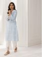 Mulmul Cotton Arki Blue Kurta For Cheap