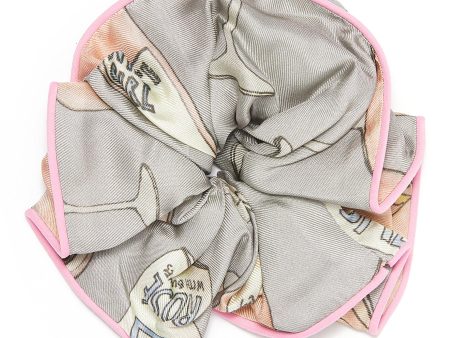 Rosé All Day  print scrunchie - cjw - Multi-colour Cheap