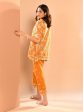 Mulmul Cotton Prue Orange Shirt With Mulmul Cotton Prue Orange Pant For Cheap