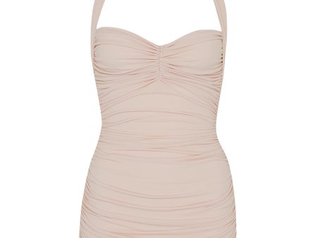 Bill Mio  ruched halterneck one-piece swimsuit - Norma Kamali - Pink Online Sale