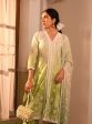 Mulmul Cotton Brie Green Kurta With Mulmul Cotton Brie Green Pant For Discount