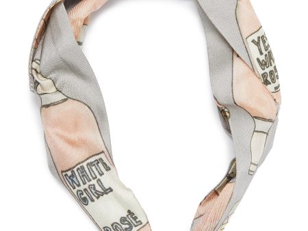 Rosé All Day  print headband - cjw - Multi-colour For Cheap