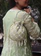 Mulmul Ruhani Lime Green Potli Bag Online now