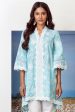 Mulmul Cotton Tiffany Turq Kurta Online Sale