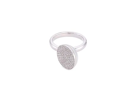 Sliced  diamond South Sea pearl 18k white gold ring - Tasaki - Metallic Fashion