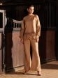 Mulmul Fleece Althea Beige Top with Mulmul Fleece Circe Beige Pant Online Hot Sale