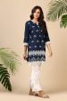 Aster Kurta Navy Blue Supply