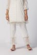 Mulmul Tencel Luxe Organza Savannah Kurta Off White With New Savannah Off White Pant Fashion