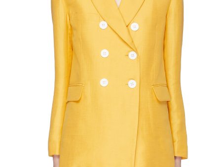 The Gladys  double breasted blazer - Les Héroïnes - Yellow For Discount