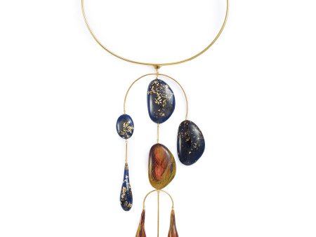 Patter  link chandelier pendant choker - Ejing Zhang - Multi-colour Sale