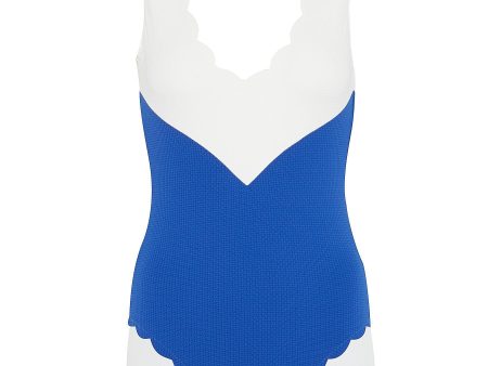 Kamas  colourblock scalloped one-piece swimsuit Online