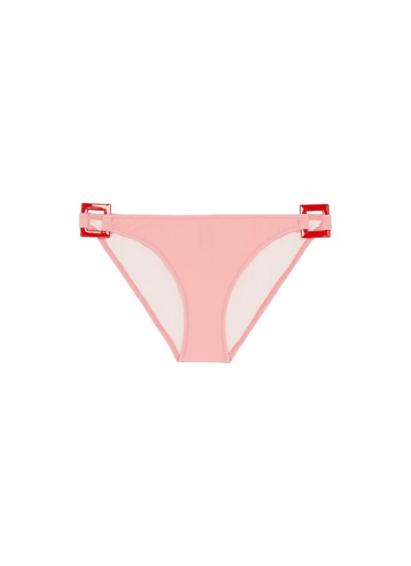 The Romy  square buckle side bikini bottoms - Solid & Striped - Pink Online now