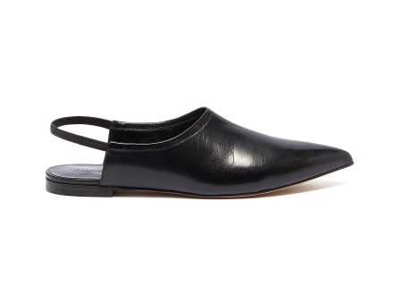 Leather slingback skimmer flats - Alumnae - Black Online