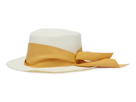 Ribbon toquilla palm straw hat - Sensi Studio - Multi-colour Hot on Sale