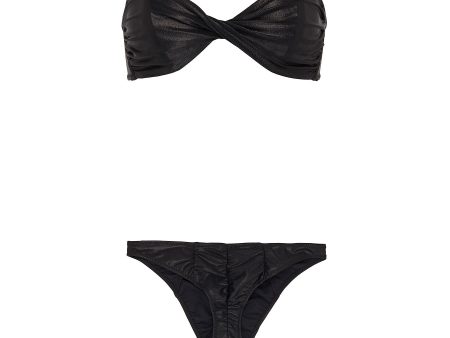 Alexia  ruched bikini set - Lisa Marie Fernandez - Black Online now