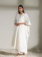 Mulmul Cotton Arris White Anarkali  Kurta Online now