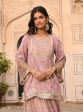 Mulmul Luxe Tissue Satin Lamhe Lilac Kurta with Mulmul Luxe Tissue Lamhe Lilac Skirt Sale