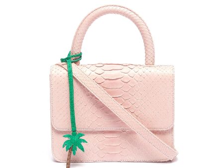 Python leather mini top handle bag - Gelareh Mizrahi - Pink Online now