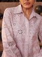 Mulmul Iconic Cotton Sia Dusty Pink Shirt Hot on Sale