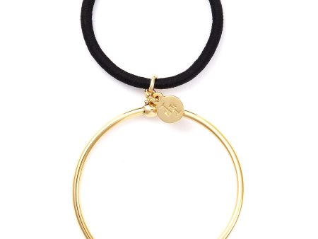 Swarovski pearl hoop hair tie - LELET NY - Metallic on Sale