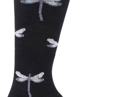 SockWell Women s Dragonfly | Moderate Graduated Compression Socks Black Discount