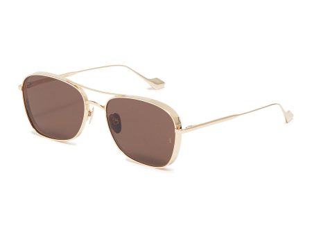 Jagger  spoiler metal aviator sunglasses - Sunday Somewhere - Metallic on Sale