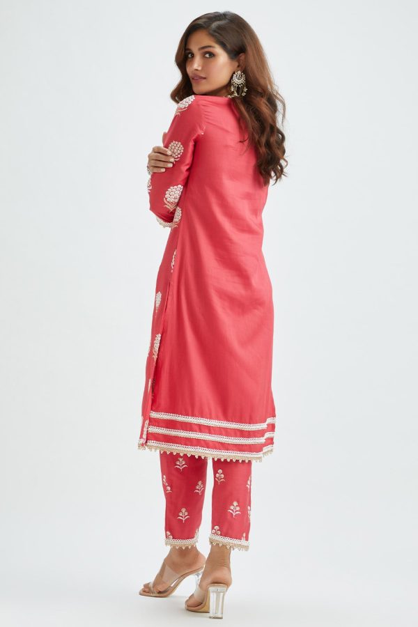 Amira Red Kurta Online