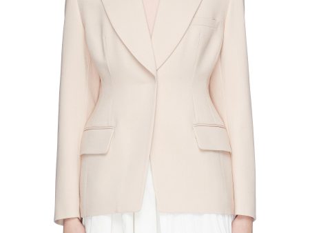 Una Camogie  peaked lapel darted blazer - Roksanda - Pink Supply