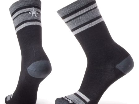 Smartwool Everyday Top Split Stripe Crew Socks Black Charcoal For Discount