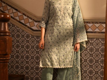 Mulmul Chanderi Ray Light blue Kurta With Mulmul Chanderi Ray Light Blue Pant For Discount