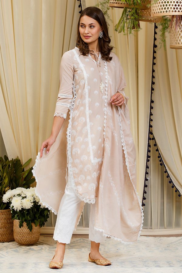 Mulmul Snowdrop Kurta Hot on Sale