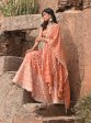 Mulmul Organza Satin Baliye Burnt Orange Lehenga For Sale