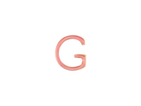 Enamel letter charm – G - Loquet London - Metallic Supply