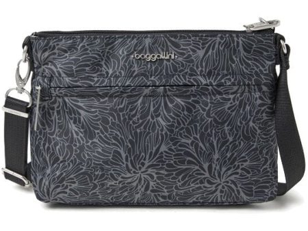 Baggallini Memento Crossbody Midnight Blossom For Discount