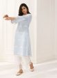 Mulmul Cotton Arki Blue Kurta For Cheap