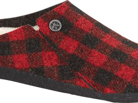 Birkenstock Zermatt Shearling Red Plaid Fashion