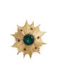 Gemstone sunburst brooch - Stazia Loren - Metallic Online Hot Sale