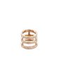 Berbère  diamond 18k rose gold three row phalanx ring - REPOSSI - Metallic Discount