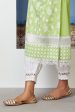 Mulmul Cotton Sonet Lime Green Kurta Hot on Sale