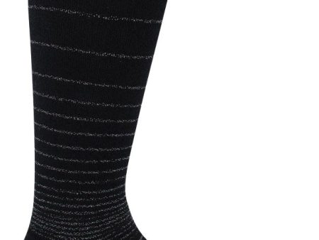 SockWell Women s Circulator | Moderate Graduated Compression Socks Black Sparkle Online now