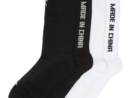 Made in China  slogan jacquard socks 2-pack set - SMFK - Multi-colour For Discount